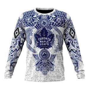Personalized NHL Toronto Maple Leafs Special Norse Viking Symbols Unisex Sweatshirt SWS3465