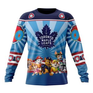 Personalized NHL Toronto Maple Leafs Special Paw Patrol Kits Unisex Sweatshirt SWS3466