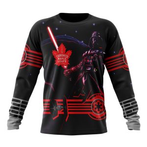 Personalized NHL Toronto Maple Leafs Specialized Darth Vader Version Jersey Unisex Sweatshirt SWS3474