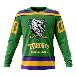 Personalized NHL Toronto Maple Leafs Specialized Design X The Mighty Ducks Unisex Sweatshirt SWS3478
