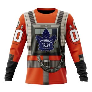 Personalized NHL Toronto Maple Leafs Star Wars Rebel Pilot Design Unisex Sweatshirt SWS3490