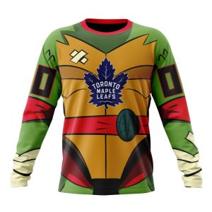 Personalized NHL Toronto Maple Leafs Teenage Mutant Ninja Turtles Design Unisex Sweatshirt SWS3491