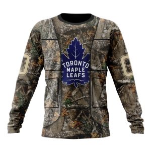Personalized NHL Toronto Maple Leafs Vest Kits With Realtree Camo Unisex Sweatshirt SWS3492