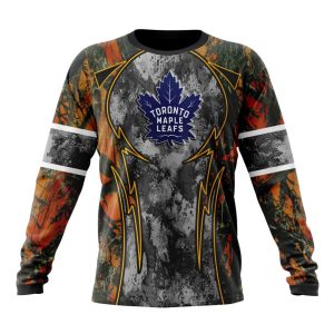 Personalized NHL Toronto Maple Leafs With Camo Concepts For Hungting In Forest Unisex Sweatshirt SWS3493