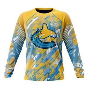 Personalized NHL Vancouver Canucks Fearless Against Childhood Cancers Unisex Sweatshirt SWS3501