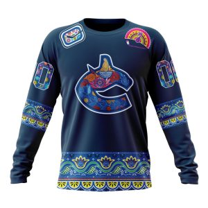 Personalized NHL Vancouver Canucks Jersey Hockey For All Diwali Festival Unisex Sweatshirt SWS3505