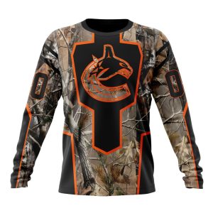 Personalized NHL Vancouver Canucks Special Camo Realtree Hunting Unisex Sweatshirt SWS3512
