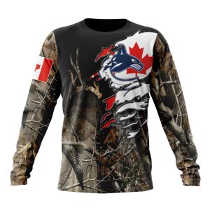 Personalized NHL Vancouver Canucks Special Camo Realtree Hunting Unisex Sweatshirt SWS3513
