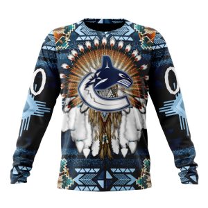 Personalized NHL Vancouver Canucks Special Native Costume Design Unisex Sweatshirt SWS3521