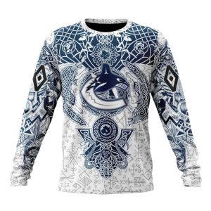 Personalized NHL Vancouver Canucks Special Norse Viking Symbols Unisex Sweatshirt SWS3522