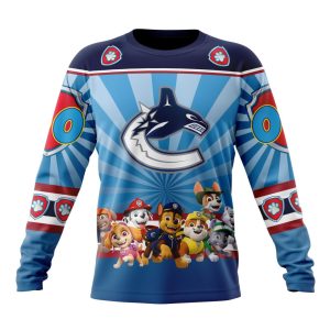 Personalized NHL Vancouver Canucks Special Paw Patrol Kits Unisex Sweatshirt SWS3523