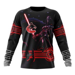 Personalized NHL Vancouver Canucks Specialized Darth Vader Version Jersey Unisex Sweatshirt SWS3532