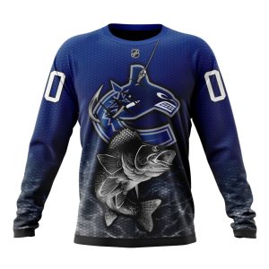 Personalized NHL Vancouver Canucks Specialized Fishing Style Unisex Sweatshirt SWS3539