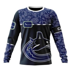 Personalized NHL Vancouver Canucks Specialized Hockey With Paisley Unisex Sweatshirt SWS3541