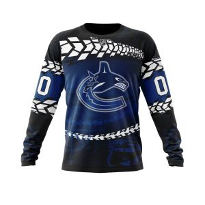 Personalized NHL Vancouver Canucks Specialized Off - Road Style Unisex Sweatshirt SWS3545