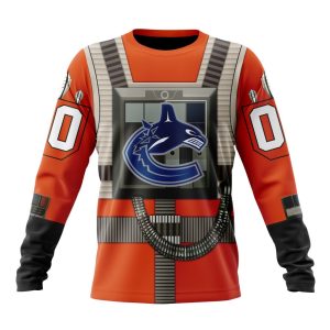 Personalized NHL Vancouver Canucks Star Wars Rebel Pilot Design Unisex Sweatshirt SWS3549