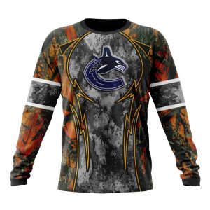 Personalized NHL Vancouver Canucks With Camo Concepts For Hungting In Forest Unisex Sweatshirt SWS3552