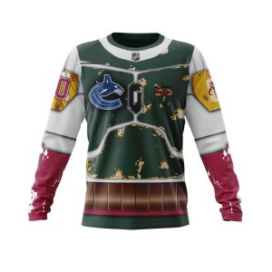 Personalized NHL Vancouver Canucks X Boba Fett's Armor Unisex Sweatshirt SWS3556