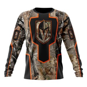 Personalized NHL Vegas Golden Knights Special Camo Realtree Hunting Unisex Sweatshirt SWS3573