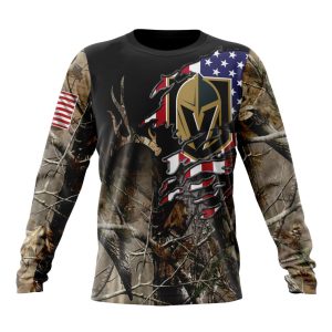 Personalized NHL Vegas Golden Knights Special Camo Realtree Hunting Unisex Sweatshirt SWS3574