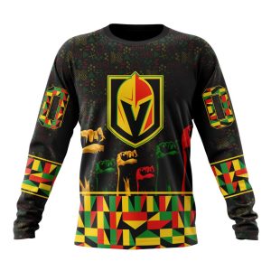 Personalized NHL Vegas Golden Knights Special Design Celebrate Black History Month Unisex Sweatshirt SWS3575