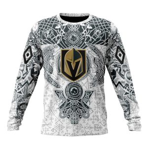 Personalized NHL Vegas Golden Knights Special Norse Viking Symbols Unisex Sweatshirt SWS3583