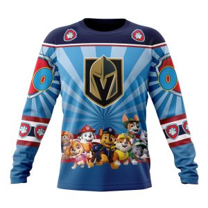 Personalized NHL Vegas Golden Knights Special Paw Patrol Kits Unisex Sweatshirt SWS3584