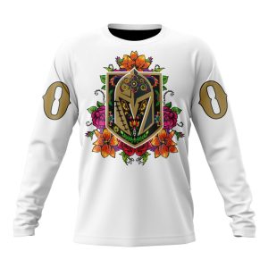 Personalized NHL Vegas Golden Knights Specialized Dia De Muertos Unisex Sweatshirt SWS3597