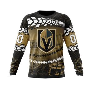 Personalized NHL Vegas Golden Knights Specialized Off - Road Style Unisex Sweatshirt SWS3605