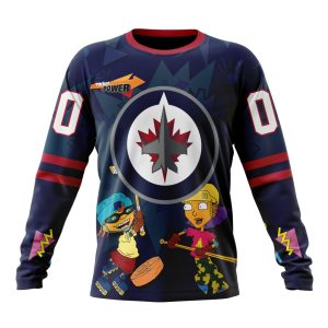 Personalized NHL Winnipeg Jets Specialized For Rocket Power Unisex Sweatshirt SWS3719