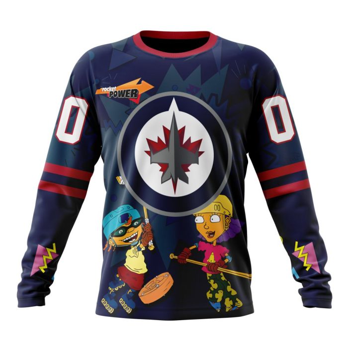 Personalized NHL Winnipeg Jets Specialized For Rocket Power Unisex Sweatshirt SWS3719