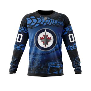 Personalized NHL Winnipeg Jets Specialized Off - Road Style Unisex Sweatshirt SWS3724