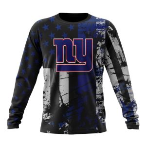 Personalized New York Giants Classic Grunge American Flag Unisex Sweatshirt SWS318