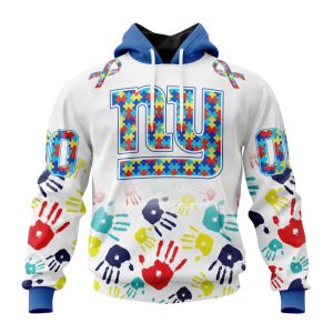 Personalized New York Giants Special Autism Awareness Hands Unisex Hoodie TH1182