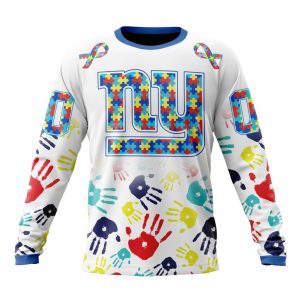 Personalized New York Giants Special Autism Awareness Hands Unisex Sweatshirt SWS319