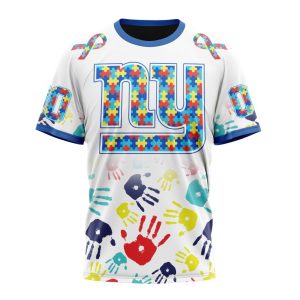 Personalized New York Giants Special Autism Awareness Hands Unisex Tshirt TS3036