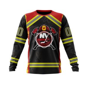 Personalized New York Islanders Honor Firefighter Unisex Sweatshirt SWS1841