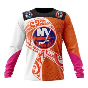 Personalized New York Islanders Specialized Samoa Fights Cancer Unisex Sweatshirt SWS1847