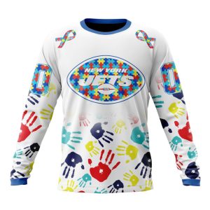 Personalized New York Jets Special Autism Awareness Hands Unisex Sweatshirt SWS322