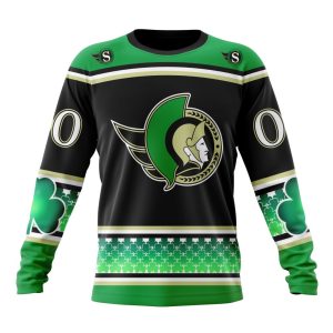 Personalized Ottawa Senators Specialized Hockey Celebrate St Patrick's Day Unisex Sweatshirt SWS3739