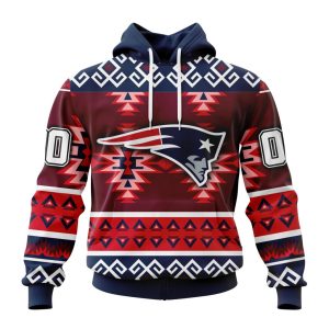 Personalized Pattern England Patriots Specialized Pattern Native Concepts Unisex Hoodie TH1824