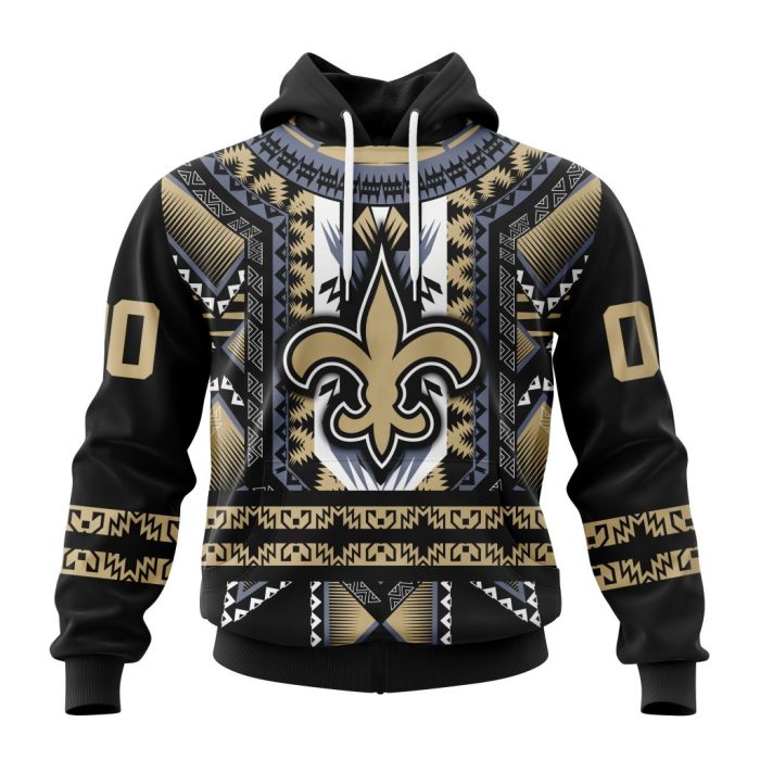 Personalized Pattern Orleans Saints Specialized Pattern Native Concepts Unisex Hoodie TH1825