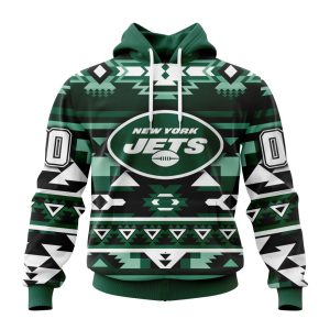 Personalized Pattern York Jets Specialized Pattern Native Concepts Unisex Hoodie TH1827
