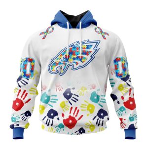 Personalized Philadelphia Eagles Special Autism Awareness Hands Unisex Hoodie TH1829