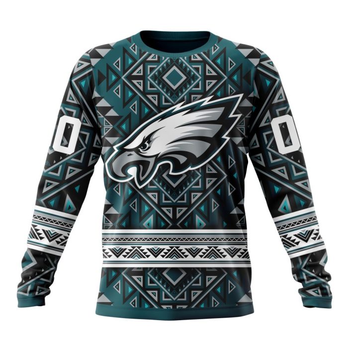 Personalized Philadelphia Eagles Specialized Pattern Native Concepts Unisex Sweatshirt SWS967