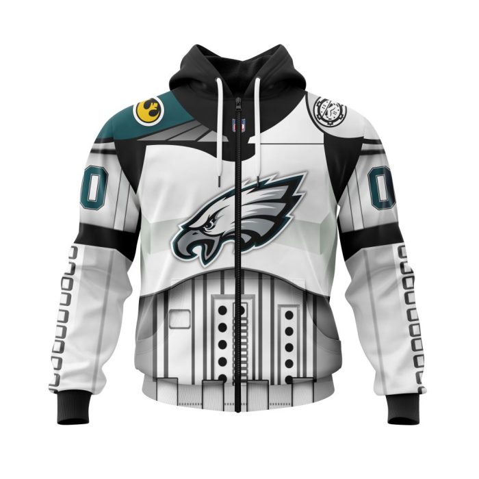 Personalized Philadelphia Eagles Specialized Star Wars May The 4th Be With You Unisex Zip Hoodie TZH1137