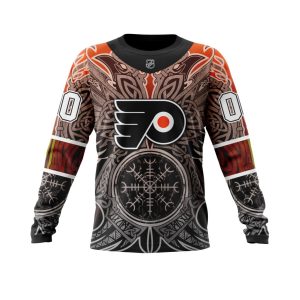 Personalized Philadelphia Flyers Dark Norse Viking Symbols Unisex Sweatshirt SWS3743