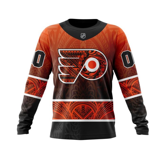 Personalized Philadelphia Flyers Specialized Native With Samoa Culture Unisex Sweatshirt SWS3750