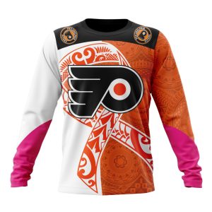 Personalized Philadelphia Flyers Specialized Samoa Fights Cancer Unisex Sweatshirt SWS3751