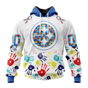 Personalized Pittsburgh Steelers Special Autism Awareness Hands Unisex Hoodie TH1833